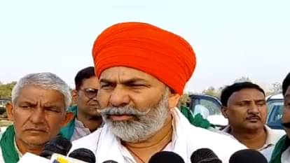 सहारनपुर में राकेश टिकैत।