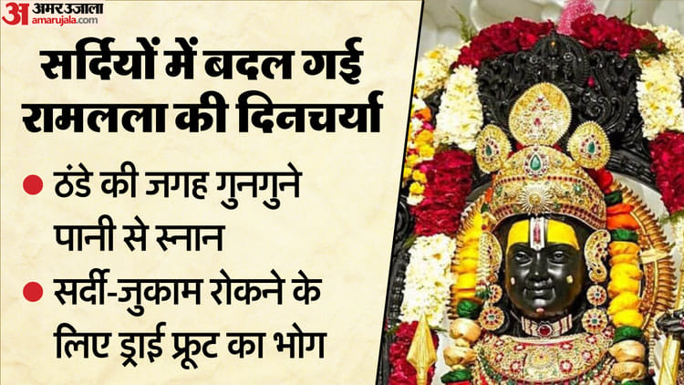 अयोध्या: सर्दियां आते ही बदल गई रामलला की दिनचर्या, आरती-शयन के साथ भोग में भी हुआ बदलाव; अब ये रहेगा भोग