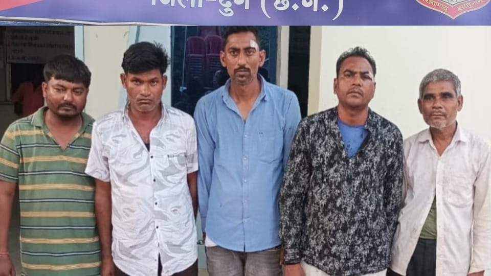 Five people arrested for attacking police
