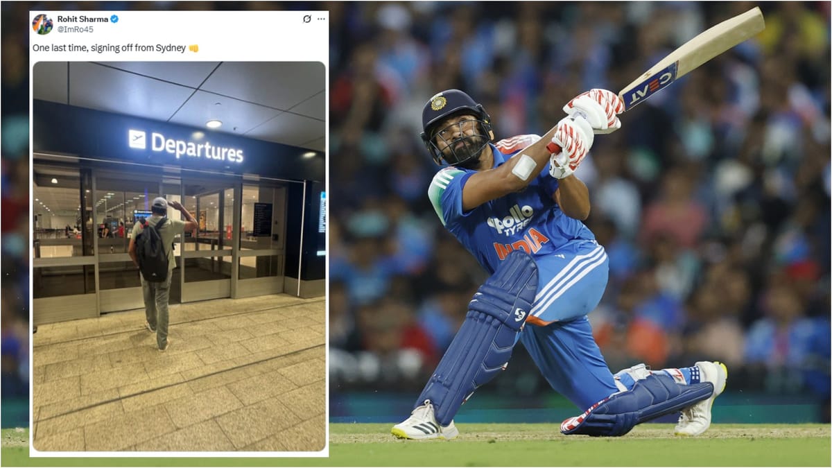 Rohit Sharma:'आखिरी बार सिडनी से विदा ले रहा...', भारत वापसी से पहले रोहित का भावुक पोस्ट; लिखी दिल की बात - Rohit Sharma Emotional Post Before Returning To India; Wrote His Heartfelt