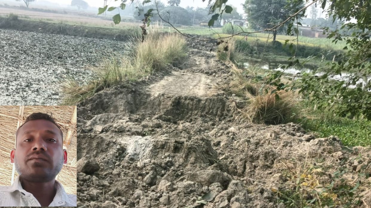 young man was hacked to death with shovel in Azamgarh following dispute over boundary wall