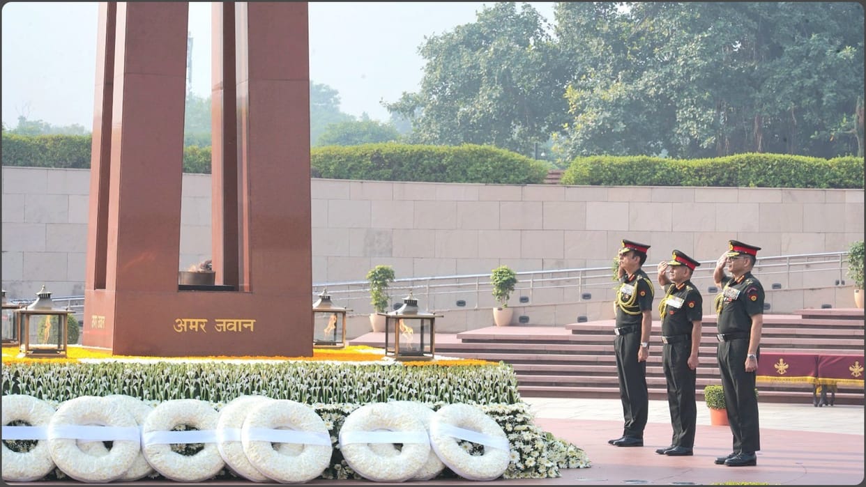 Army marks Infantry Day, Gen Dwivedi lays wreath at National War Memorial