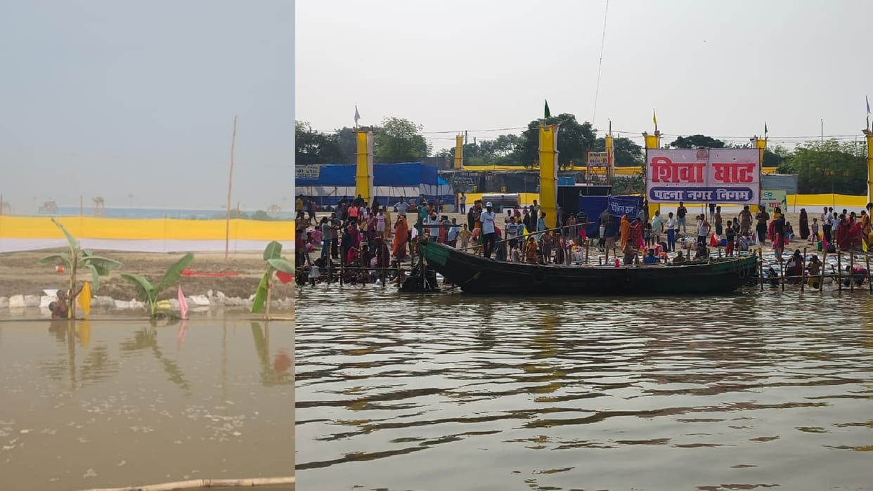 Chhath Puja: Chhath festival at Ganga Ghat pond, park in Patna traffic route, security, Bihar Chhath festival