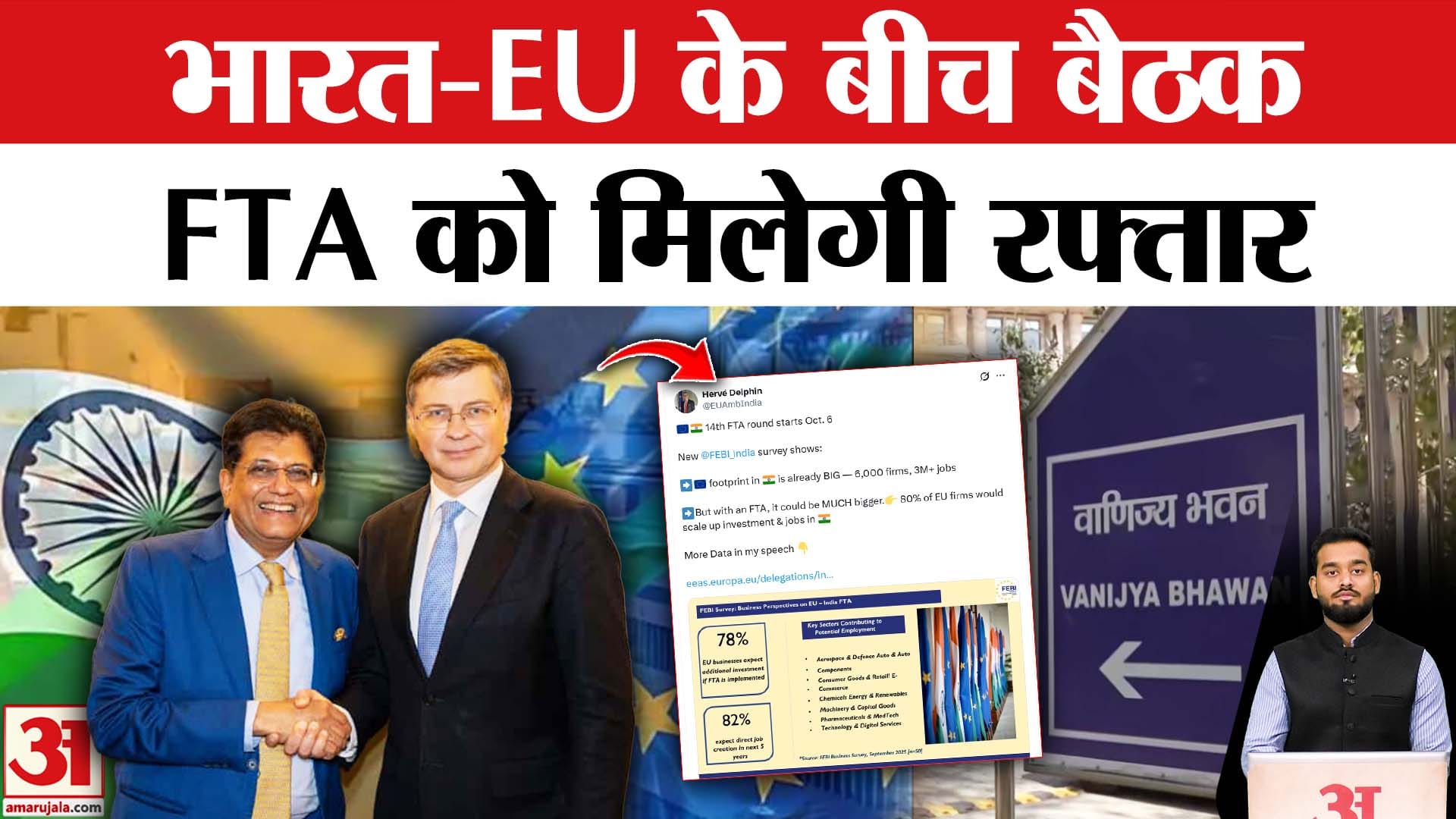 India-EU FTA Final Push: खत्म होगा इंतजार, फाइनल स्टेज पर Bharat–EU FTA पर बात | FTA | Tariff