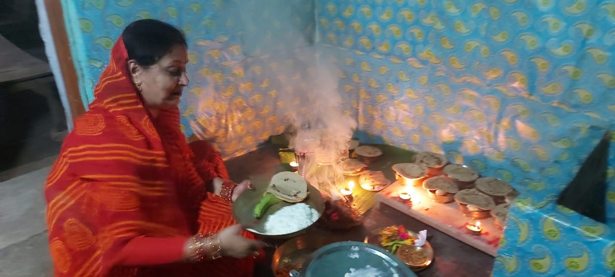 Beautiful picture of the great festival Chhath and the great festival of democracy
