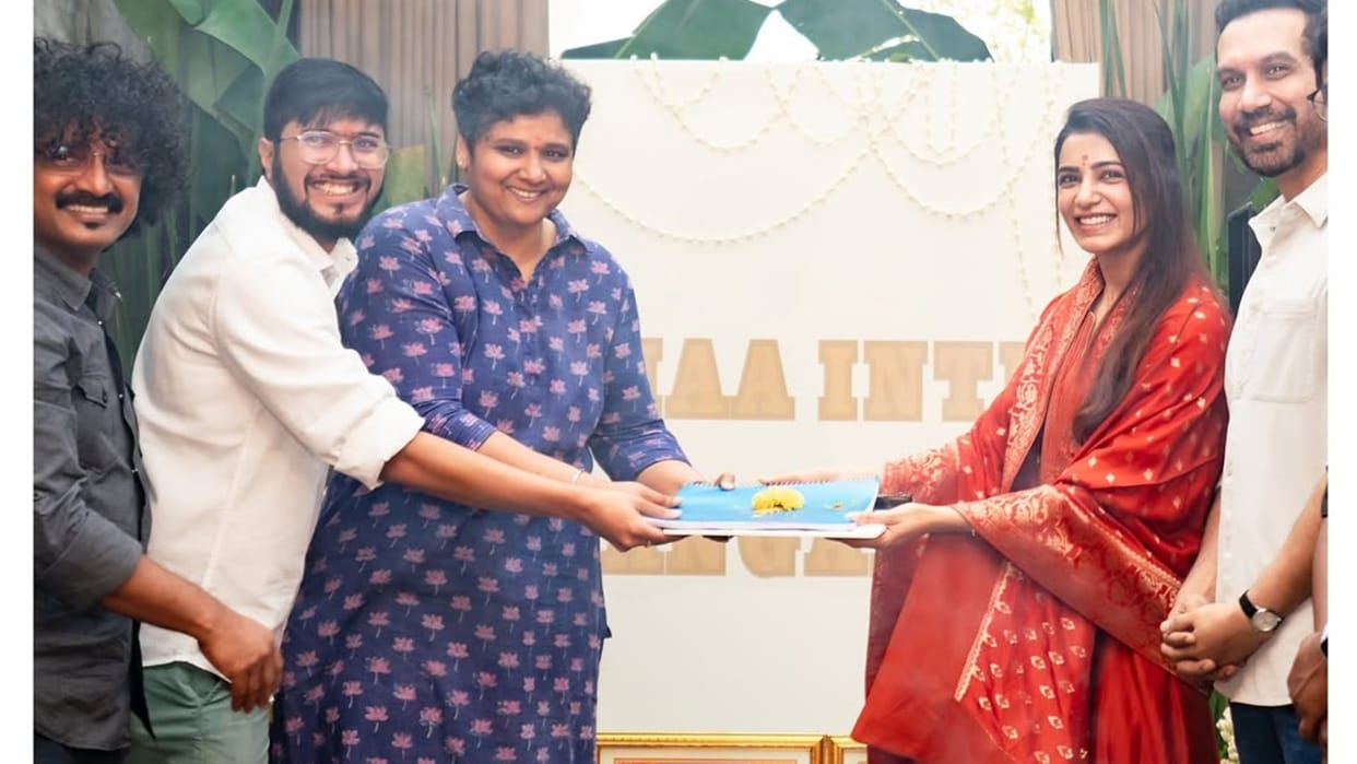 samantha ruth prabhu Raj Nidimoru started shoothing of film Maa Inti Bangaram share Muhurtham photos
