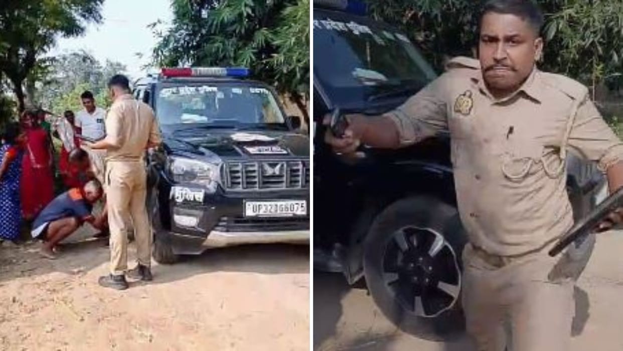 Victim pleads with police for help kicks them for making video axe attack related land dispute
