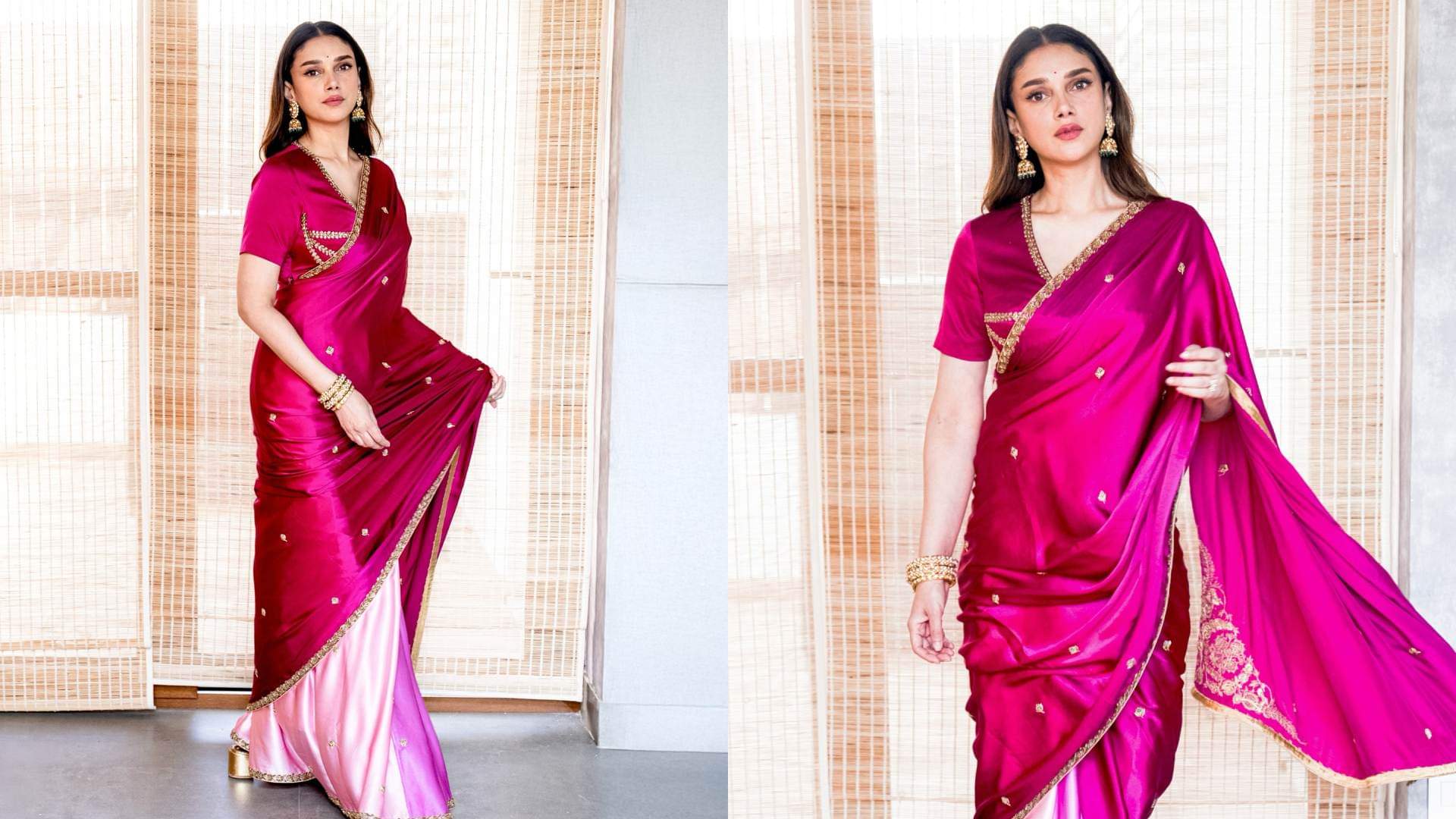 साड़ी लुक