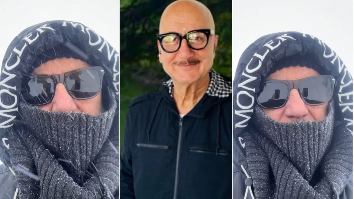 apupam kher share videos of his trip to Switzerland goes viral