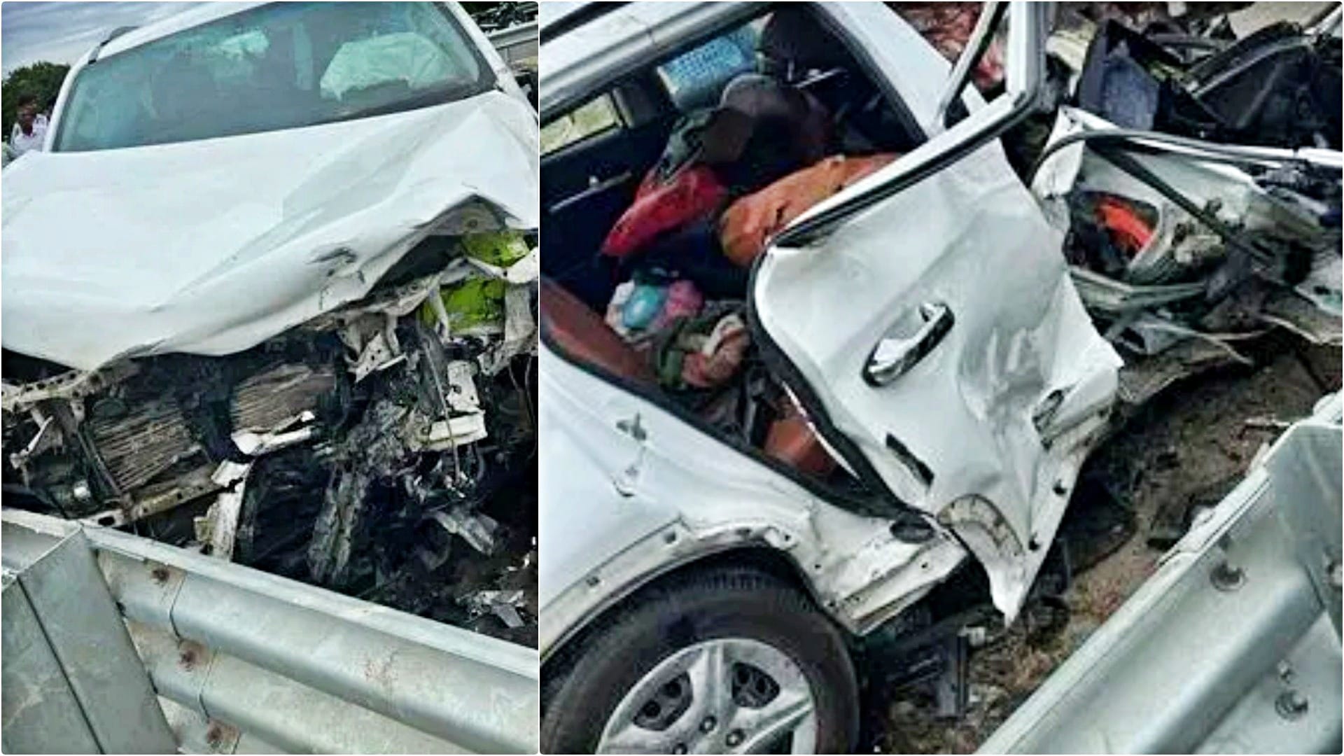 Bharatmala Expressway Accident 3 Family Members Killed 2 Injured After Fortuner Hits Car Head On