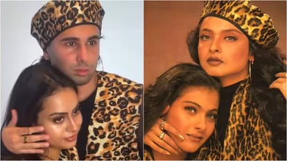 Nysa Devgn and Orry aka Orhan Awatramani recreated Kajol and Rekha memorable 1996 Bold photoshoot