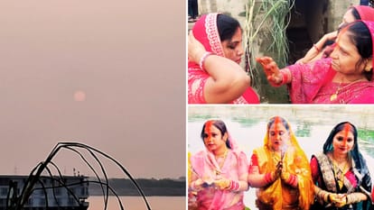 काशी के घाटों पर दिखी अनोखी आस्था।