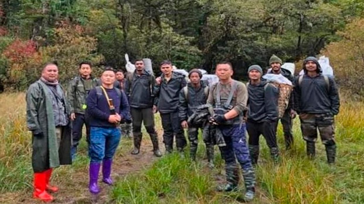 Arunachal Search for officer Jamok Pansa resumes after previous operation was halted due to bad weather