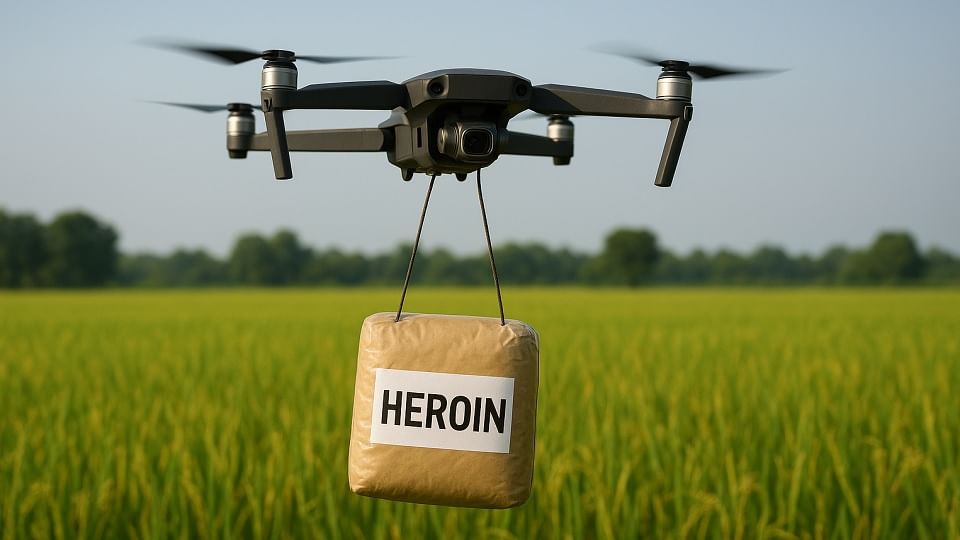 पाकिस्तान से आरएस पुरा में ड्रोन से गिराई 5.3 किग्रा हेरोइन