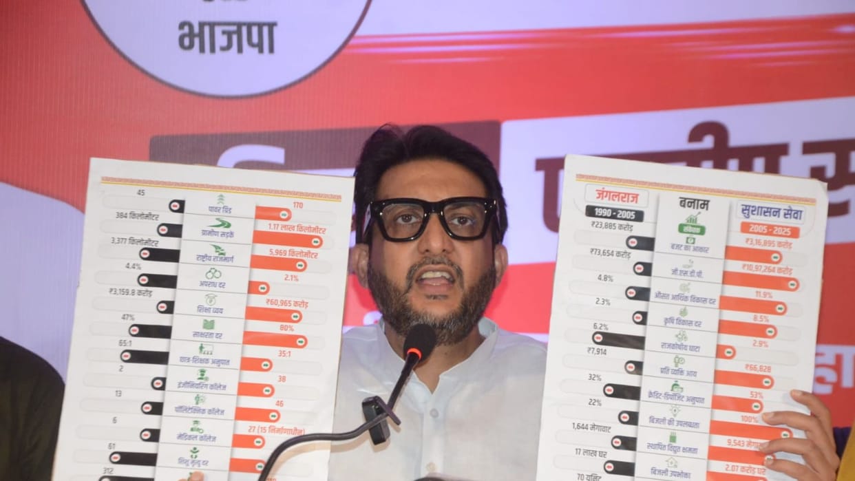 Bihar Election: Bihar faltered during RJD's rule industries and businesses fled BJP targets opposition