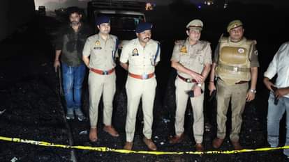 वाराणसी के लंका थाने में मुठभेड़।