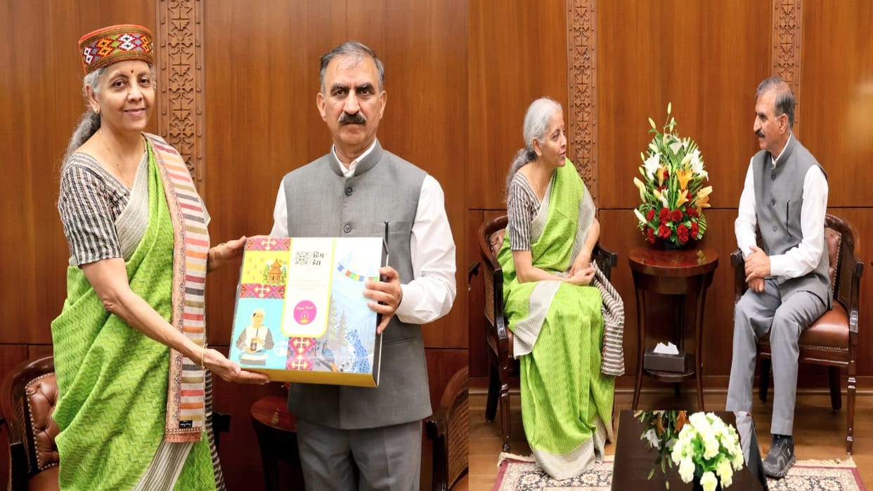 CM sukhvinder Sukhu met Union Finance Minister Nirmala Sitharaman and discussed disaster relief package and ot