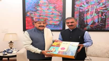 केंद्रीय राज्य मंत्री डॉ. जितेंद्र सिंह से मिले मुख्यमंत्री सुखविंद्र सिंह सुक्खू।