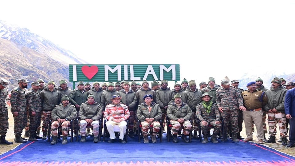 CM Pushkar Singh Dhami boosted the morale of ITBP jawans in Milam