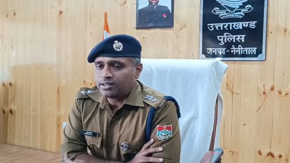 Newly appointed SSP of Nainital district Manjunath TC took charge