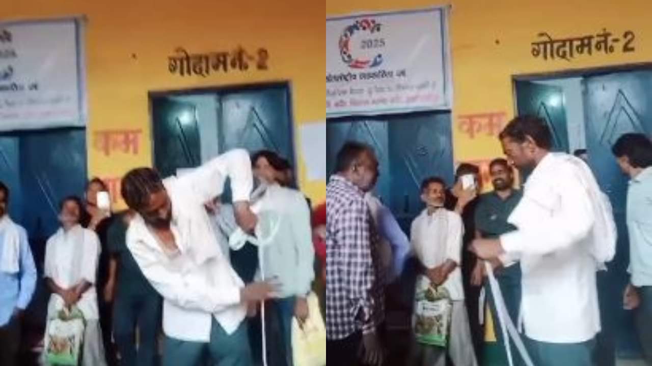 समिति पर रस्सी लेकर पहुंचा था किसान