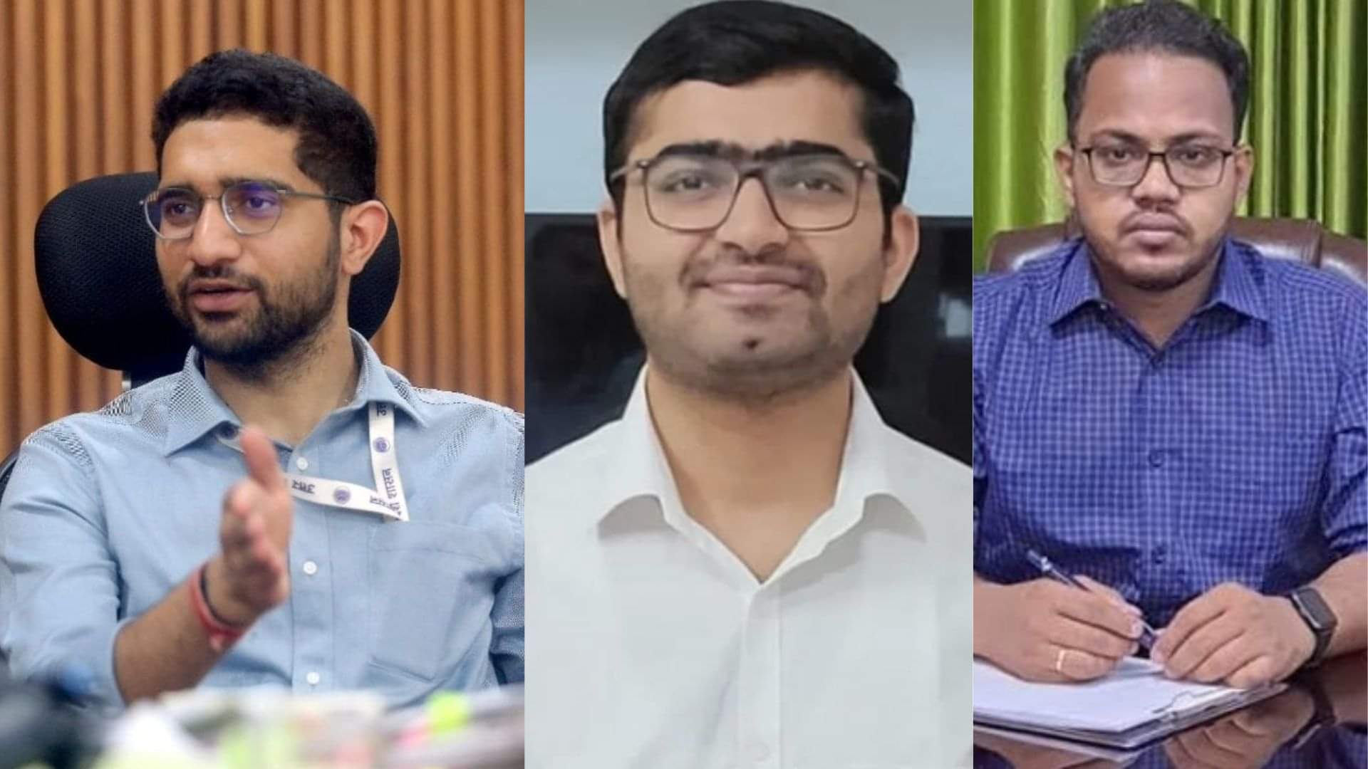 हिमांशु नागपाल, प्रखर कुमार सिंह, पूर्ण बोरा