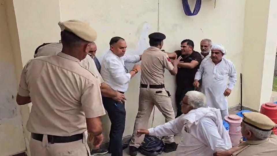 Violence broke out during the meeting of the District Grievance Committee