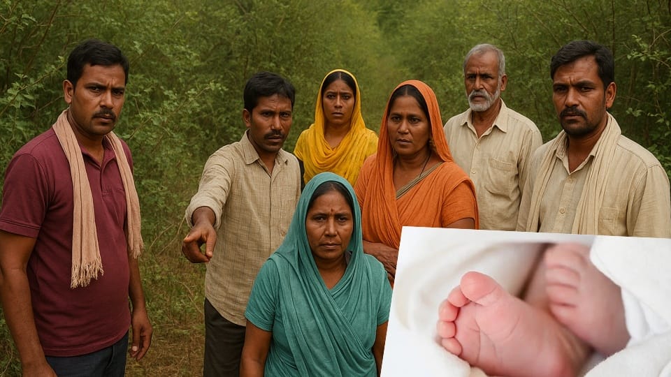 Mother throws newborn in bushes and runs away in Jagdalpur
