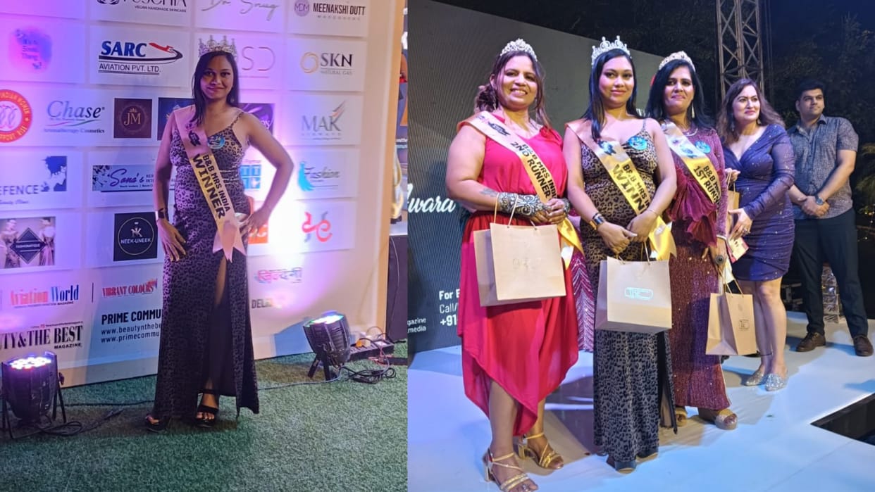 UP: Nimisha Sonkar honored with Mrs. India 2025 Award