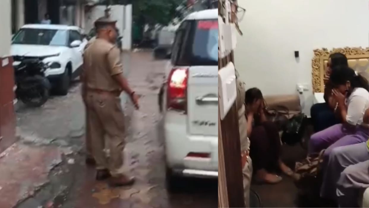 Two Russian women jumped out of window and fled after police raid in varanasi