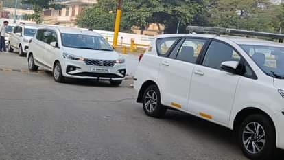 133 private vehicles running taxis were caught in Lucknow out of which 69 were seized