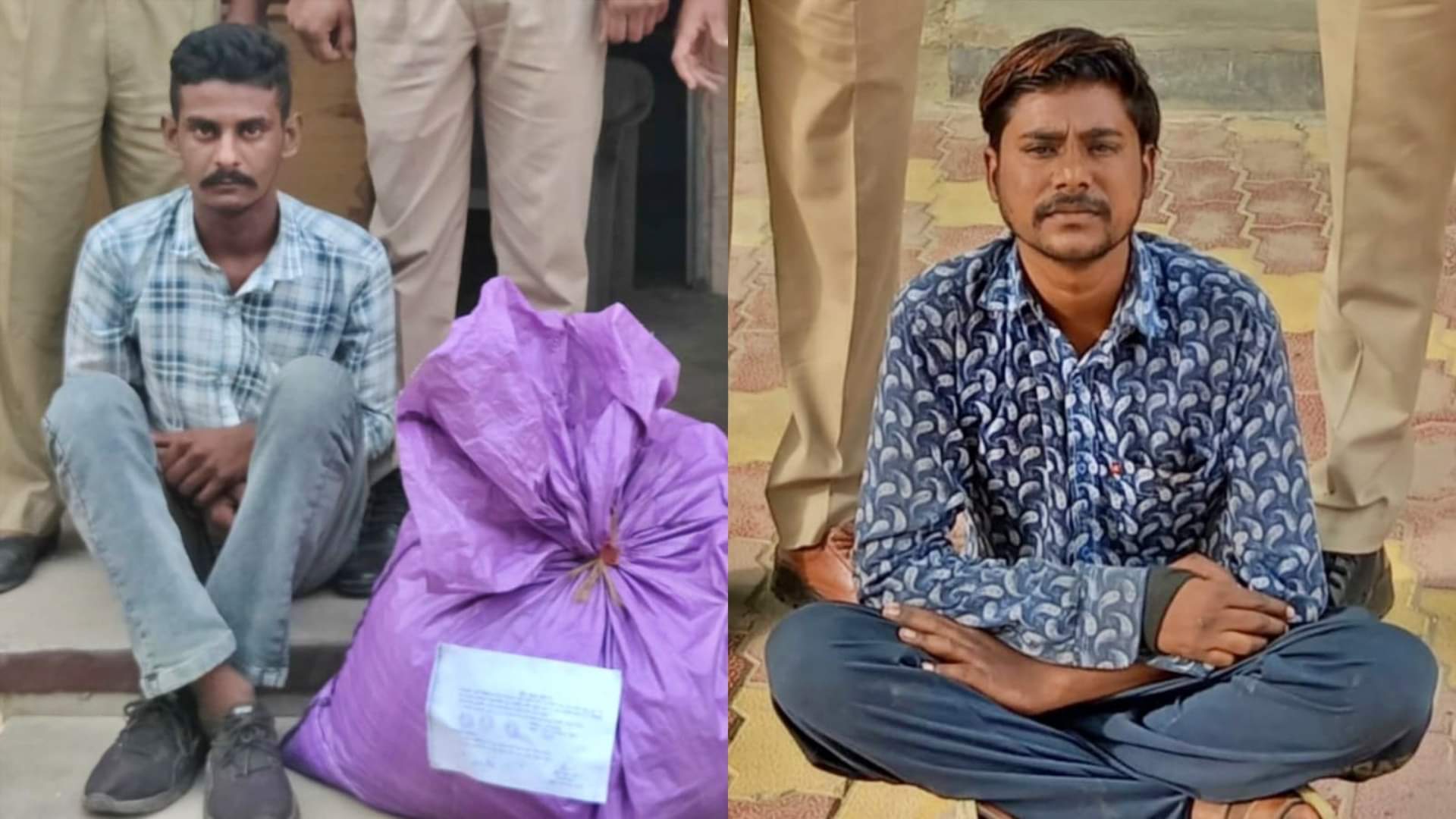 मादक पदार्थ बेचते पकड़े गए आरोपी
