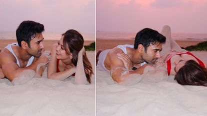 pulkit samrat wishes wife kriti kharbanda romantic birthday on beach
