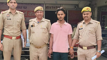 पुलिस गिरफ्त में आरोपी मो. इरफान