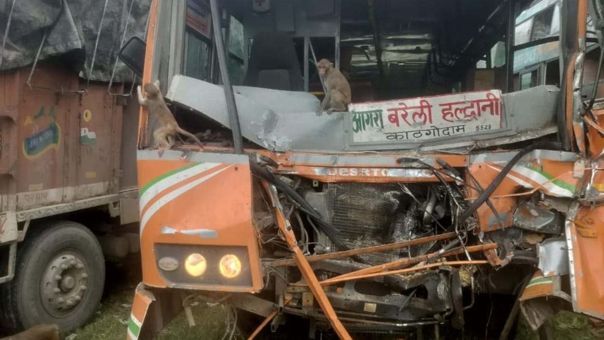 ITBP jawan and driver killed as roadways bus collides with truck parked on highway in Budaun