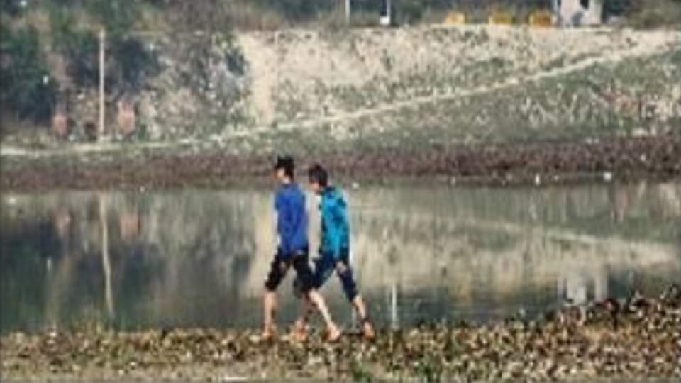 video grab/ गीता कॉलोनी की एक नम भूमि...