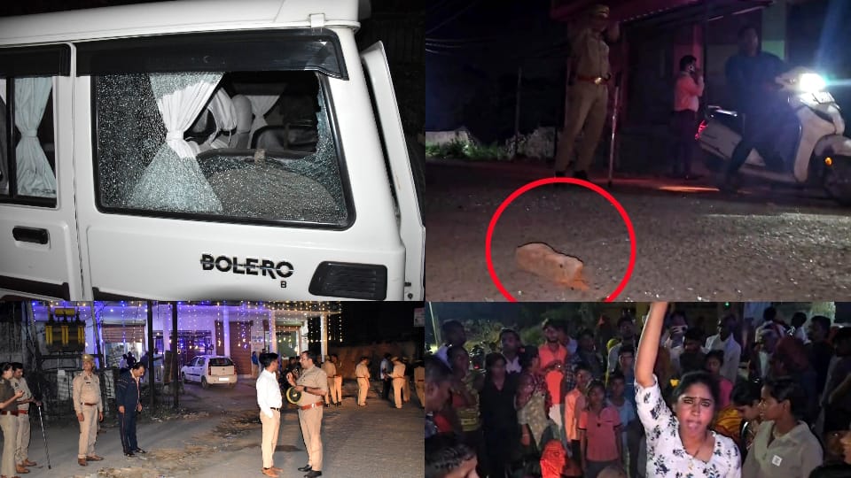 Attack on a team of officers who had come to free land from encroachment In Aligarh