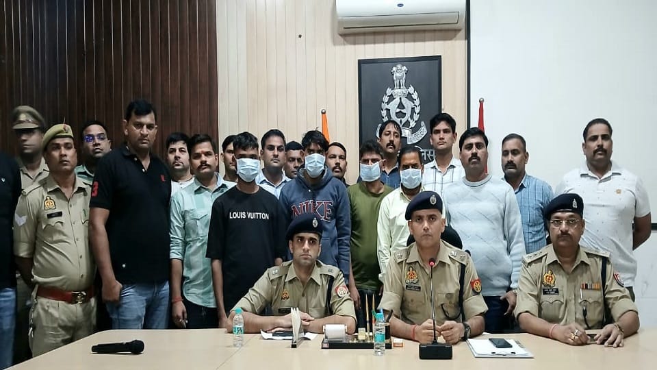 four accused arrested for writing I love Mohammed on walls of temples at lodha in aligarh