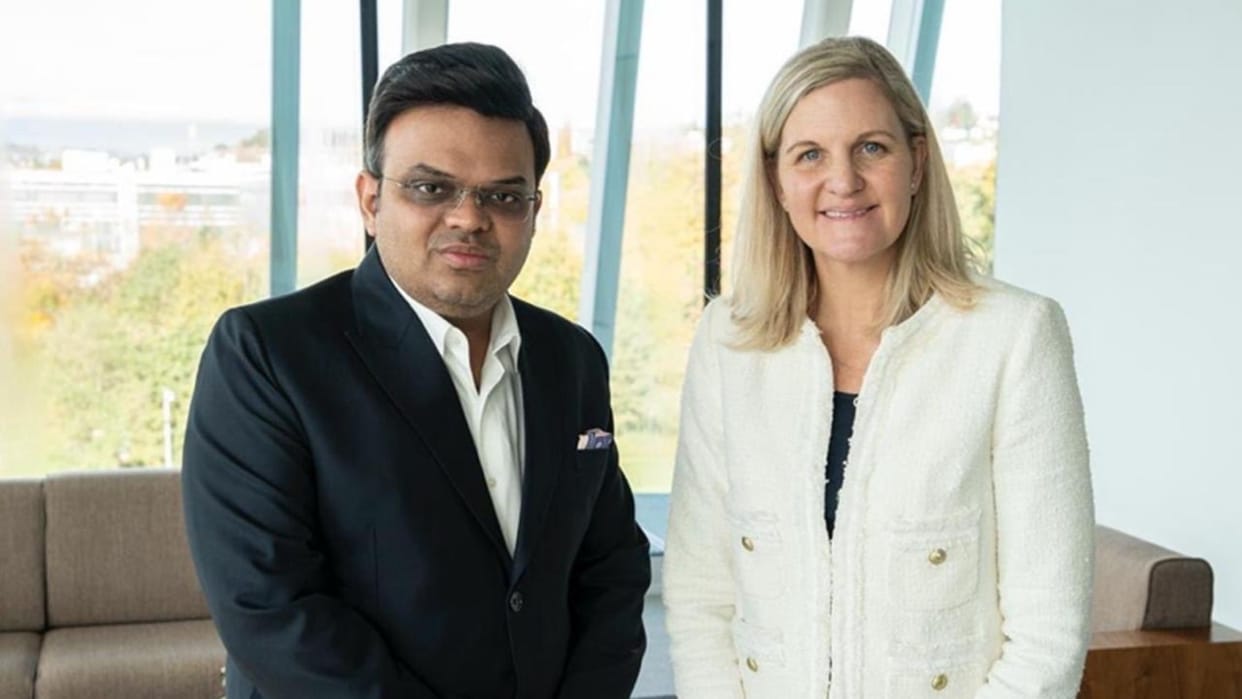 International Cricket Council chairman Jay Shah met IOC president Kirsty Coventry in Lausanne