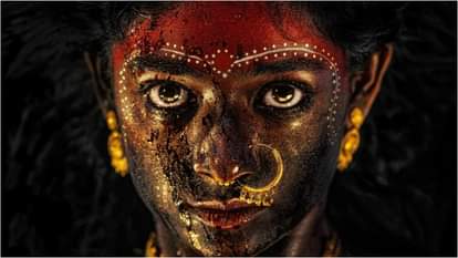 Prasanth Varma Unveils Bhoomi Shetty First Look From PVCU Movie Mahakali directed By Puja Aparna Kolluru
