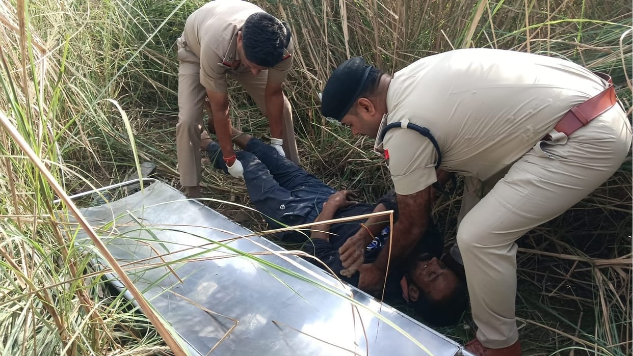 Body of young man found in Tangri River in Ambala Medicines lying nearby deceased has not yet been identified