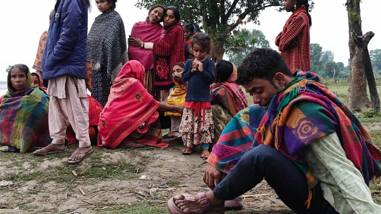 Bahraich boat accident Forest department survey 600 alligators river boat capsized family members sat bank all