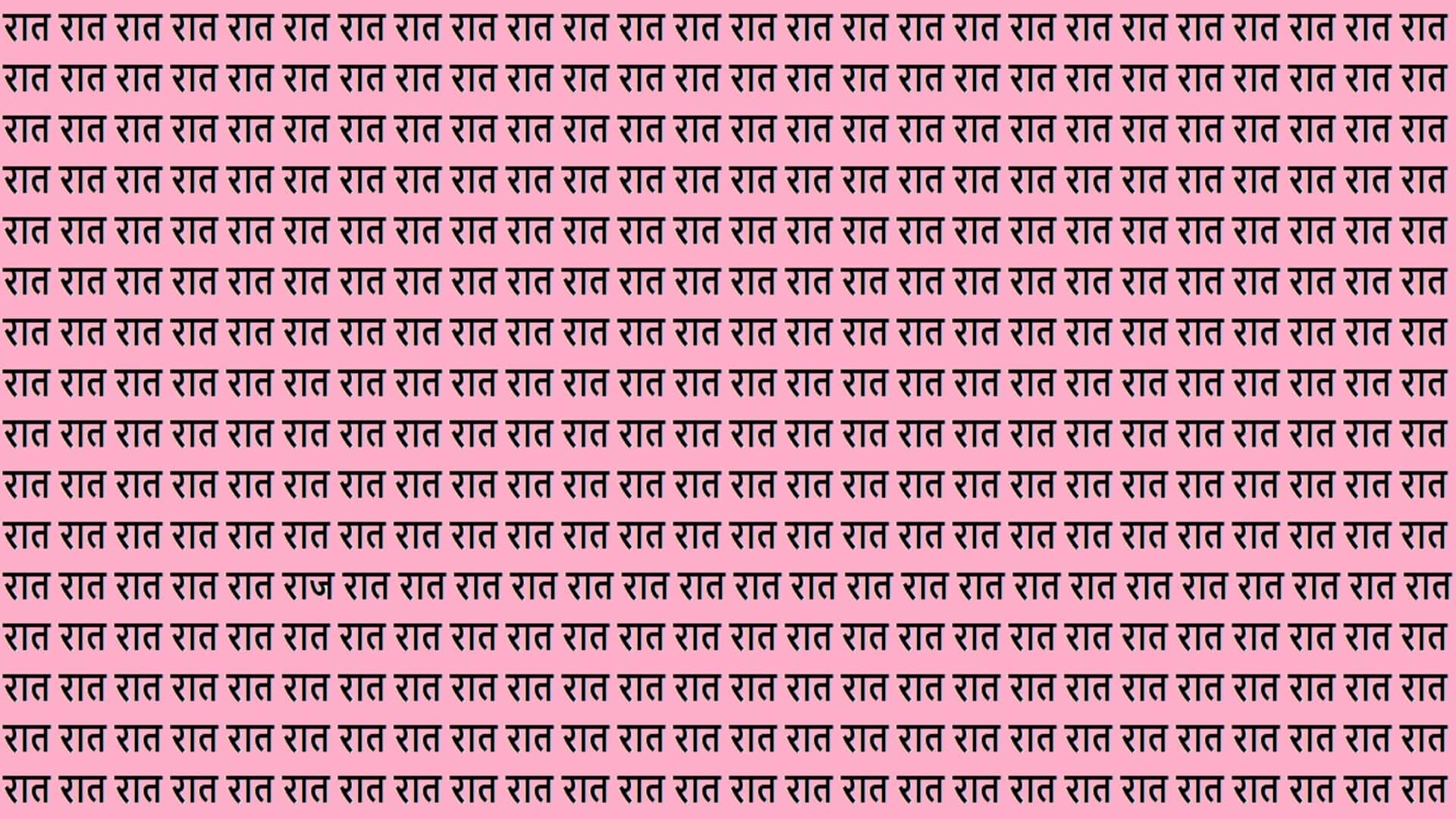 Optical Illusion Iq Test Brain Test If You Have Hawk Eyes then Find Raj in 15 Seconds
