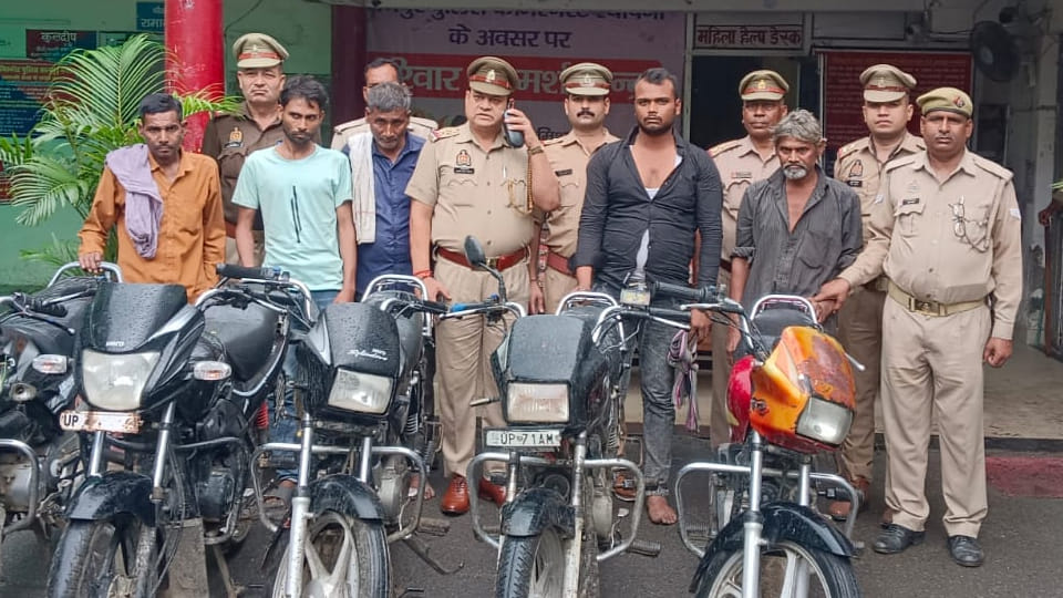 Kanpur: Five vehicle thieves arrested; they used to steal to satisfy their drug addiction