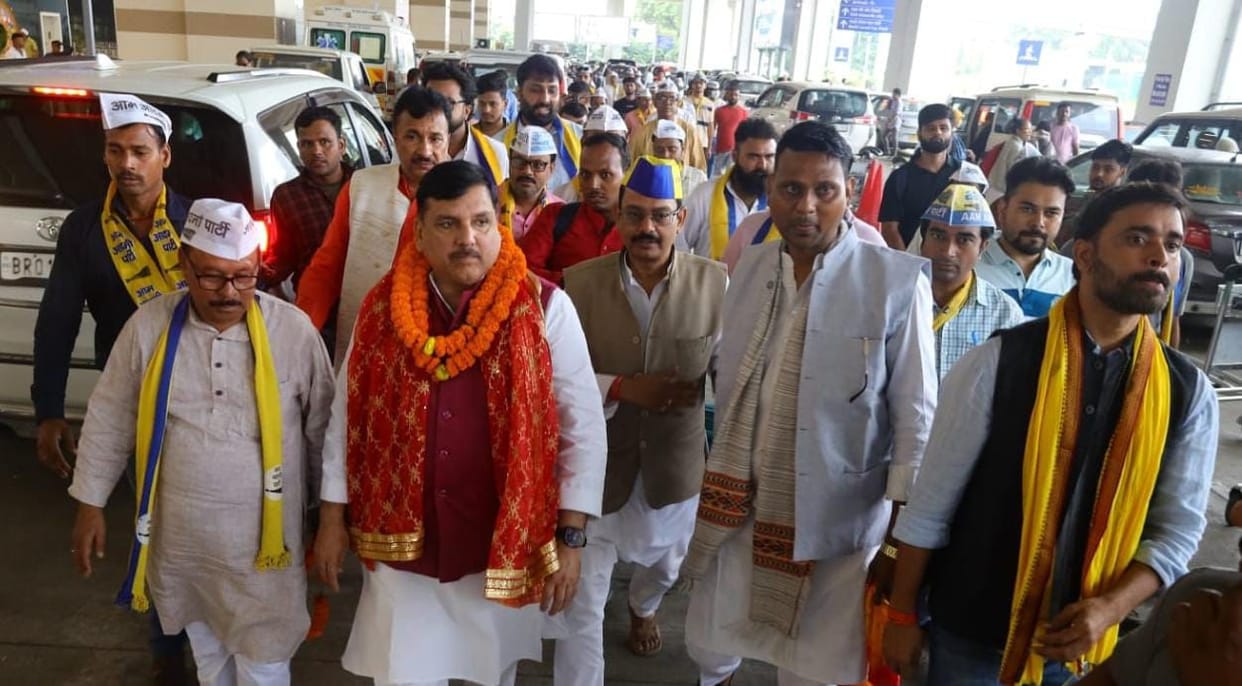 Bihar Election: AAP Rajya Sabha MP Sanjay Singh campaigns for the assembly elections