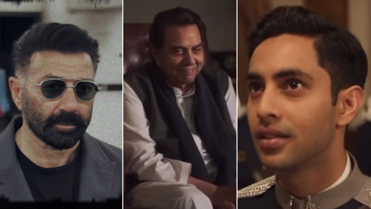 sunny deol praises father dharmendra and Agastya nanda with his powerful role in ikkis