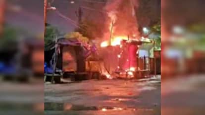 Dausa News: Massive fire breaks out in bangle shop near Durga Temple; Goods worth lakhs burned to ashes