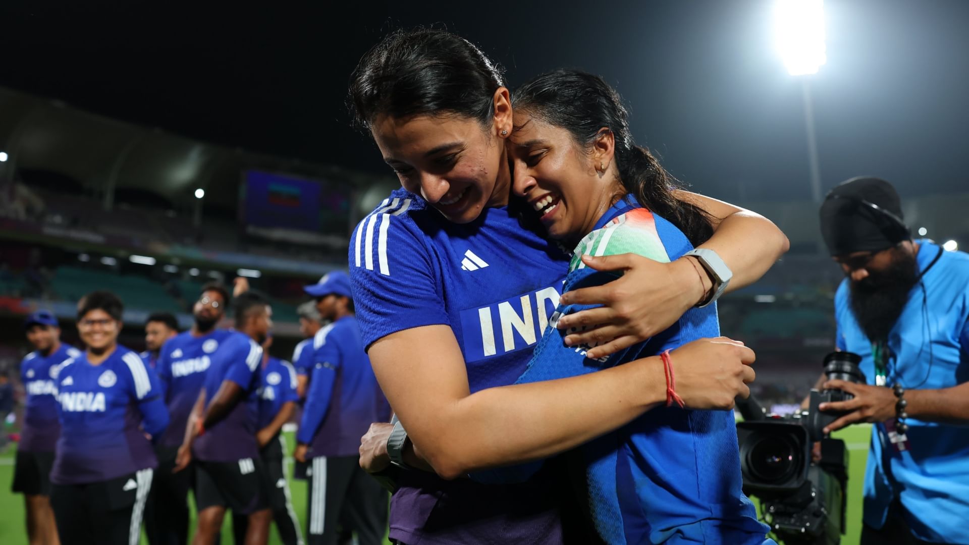 India vs Australia Women's World Cup Semi final team India winning moments eyes catching photos and videos