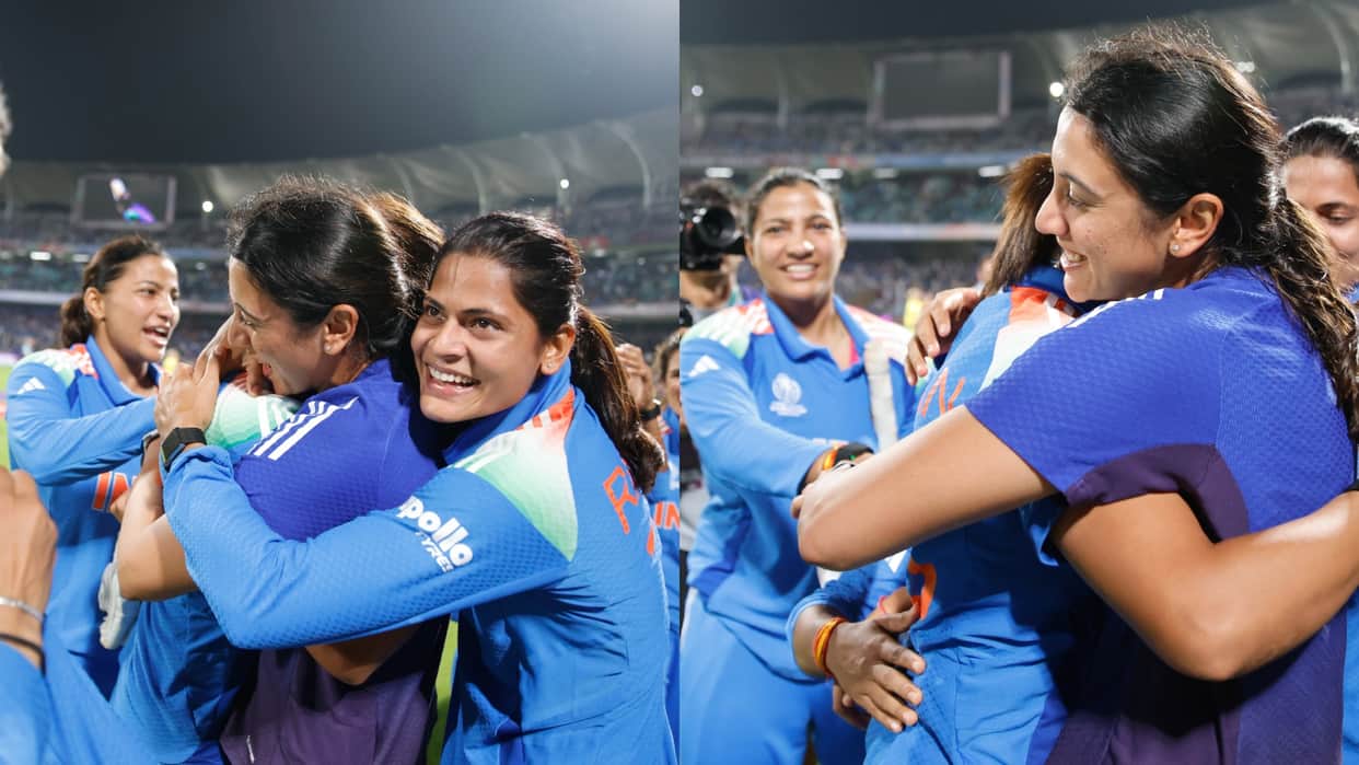 India vs Australia Women's World Cup Semi final team India winning moments eyes catching photos and videos