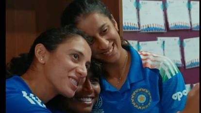 India vs Australia Women's World Cup Semi final team India winning moments eyes catching photos and videos